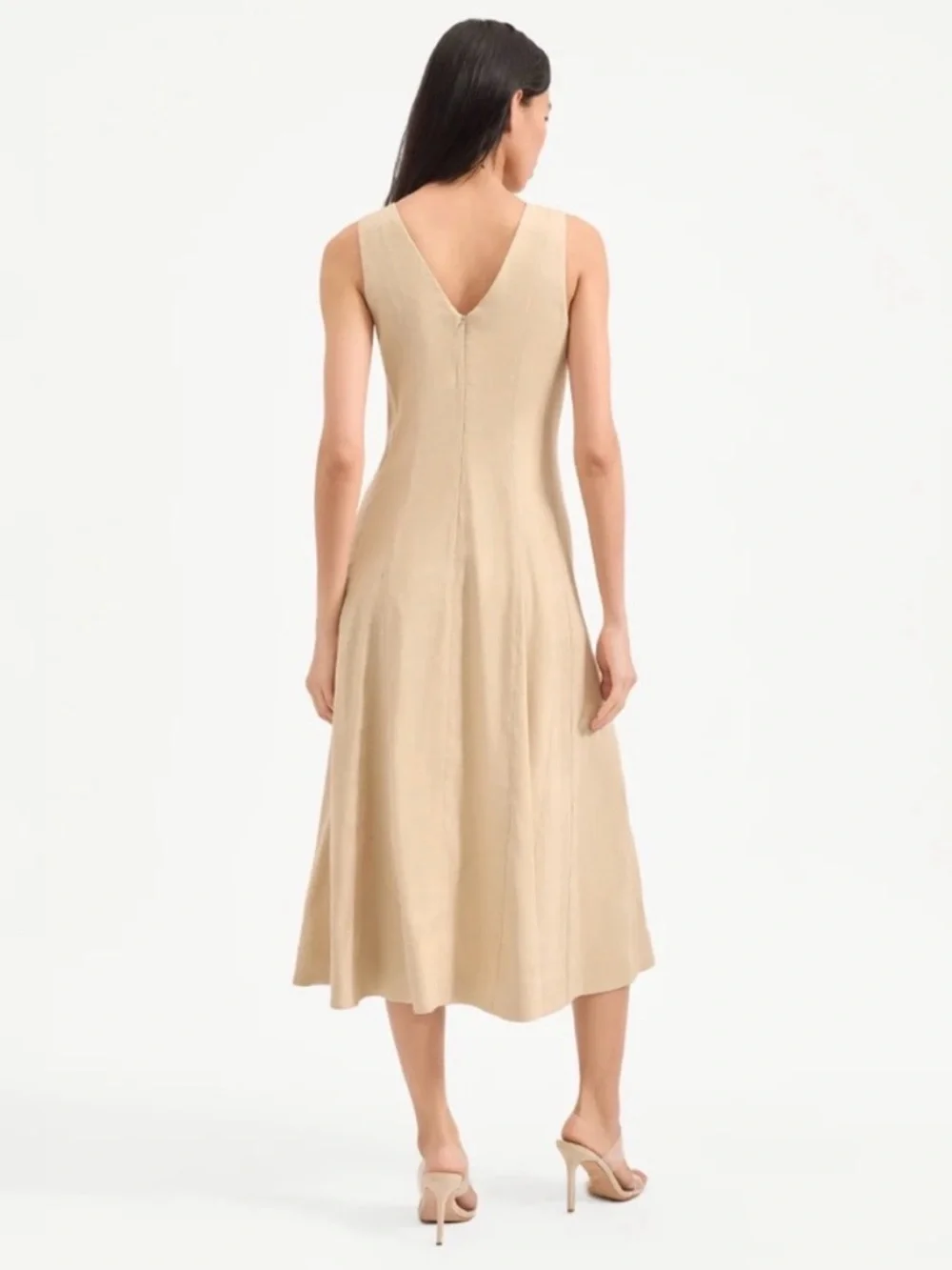 Veronica Beard Lou Pleated Midi Dress - Picture 4 of 15
